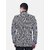PrintCultr Printed Single Breasted Festive & Wedding Men Blazer (Black, White)
