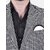 PrintCultr Printed Single Breasted Festive & Wedding Men Blazer (Black, White)