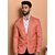 PrintCultr Solid Mandarin Festive & Wedding Men Blazer (Orange)