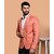 PrintCultr Solid Mandarin Festive & Wedding Men Blazer (Orange)