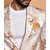 PrintCultr Printed Mandarin Festive & Wedding Men Blazer (Beige)