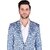 PrintCultr PrintCultr Men Solid Single Breasted Festive & Wedding Blazer (Blue)