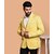 PrintCultr Mandarin Festive & Wedding Men Blazer (Yellow)