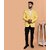 PrintCultr PrintCultr Men Solid Single Breasted Casual Blazer (Yellow)