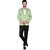 PrintCultr PrintCultr Men Solid Single Breasted Festive & Wedding Blazer (Light Green)