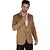 PrintCultr Solid Single Breasted Festive & Wedding Men Blazer (Beige)
