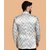 PrintCultr PrintCultr Men Printed Single Breasted Casual Blazer (Silver)