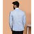 PrintCultr Solid Mandarin Festive & Wedding Men Blazer (Light Blue)