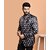 PrintCultr PrintCultr Men Printed Single Breasted Casual Blazer (Black)