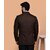 PrintCultr PrintCultr Men Solid Single Breasted Casual Blazer (Brown)
