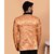 PrintCultr Printed Mandarin Festive & Wedding Men Blazer (Orange)