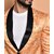 PrintCultr PrintCultr Men Printed Single Breasted Casual Blazer (Orange)