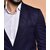 PrintCultr Solid Mandarin Festive & Wedding Men Blazer (Dark Blue)
