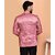 PrintCultr Printed Mandarin Festive & Wedding Men Blazer (Pink)