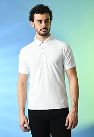 PrintCulture Solid Men White T-Shirt