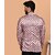 PrintCultr PrintCultr Men Printed Single Breasted Casual Blazer (Pink)