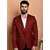PrintCultr PrintCultr Men Solid Single Breasted Casual Blazer (Maroon)