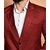 PrintCultr PrintCultr Men Solid Single Breasted Casual Blazer (Maroon)