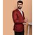 PrintCultr PrintCultr Men Solid Single Breasted Casual Blazer (Maroon)