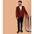 PrintCultr PrintCultr Men Solid Single Breasted Casual Blazer (Maroon)