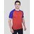 PrintCultr Colorblock Men Round Neck Cotton Blend Red T-Shirt