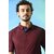 PRINTCULTR Men Solid Polo Neck Polyester Maroon T-Shirt