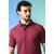 PrintCultr Solid Men Polo Neck Polyester Brown T-Shirt