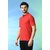 PrintCultr Solid Men Polo Neck Cotton Blend Red T-Shirt