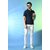 PrintCultr Solid Men Polo Neck Polyester Blue T-Shirt