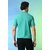 PrintCultr Solid Men Polo Neck Polyester Blue T-Shirt