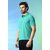 PrintCultr Solid Men Polo Neck Polyester Blue T-Shirt