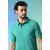 PrintCultr Solid Men Polo Neck Polyester Blue T-Shirt