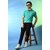 PrintCultr Solid Men Polo Neck Polyester Blue T-Shirt
