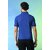 PrintCultr Solid Men Polo Neck Polyester Blue T-Shirt