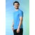 PrintCultr Solid Men Round Neck Polyester Blue T-Shirt