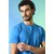 PrintCultr Solid Men Round Neck Polyester Blue T-Shirt