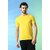 PrintCultr Solid Men Round Neck Polyester Yellow T-Shirt