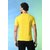 PrintCultr Solid Men Round Neck Polyester Yellow T-Shirt
