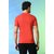 PrintCultr Solid Men Round Neck Polyester Red T-Shirt