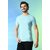 PrintCultr Solid Men Round Neck Polyester Light Blue T-Shirt
