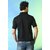 PrintCulture Solid Men Black T-Shirt