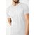 Printcultr Mens White Solid Cotton Blend Round Neck T-Shirt