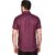 PrintCulture Men Solid Formal Purple Shirt