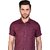 PrintCulture Men Solid Formal Purple Shirt