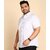 PrintCultr PLUS Plus Size Men Regular Fit Solid Curved Collar Casual Shirt