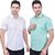 PrintCulture PRINTCULTR Men Regular Fit Solid Curved Collar Festive Shirt (Pack of 2)