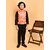 PrintCulture Baby Boys Printed Nehru Jacket (Orange)