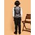 PrintCulture Boys Printed Nehru Jacket (Black)