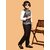 PrintCulture Boys Printed Nehru Jacket (Black)
