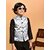 PrintCulture Boys Printed Nehru Jacket (Silver)